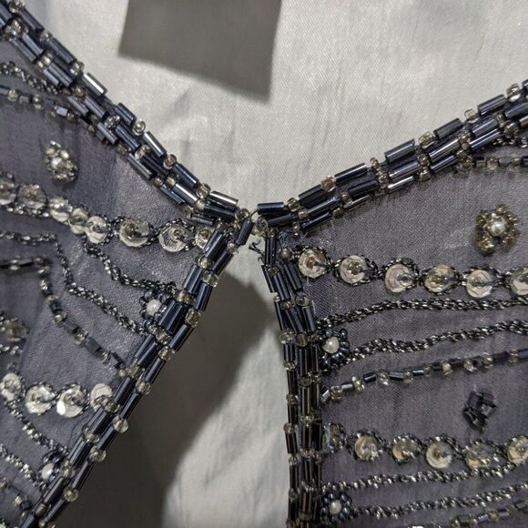 CASSANDRA Stone | Silk Beaded Jacket - Picture 6 of 9